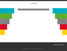 Tablet Screenshot of fonts.dk