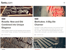Tablet Screenshot of blog.fonts.com